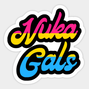 Nuka Gals Pansexual Sticker